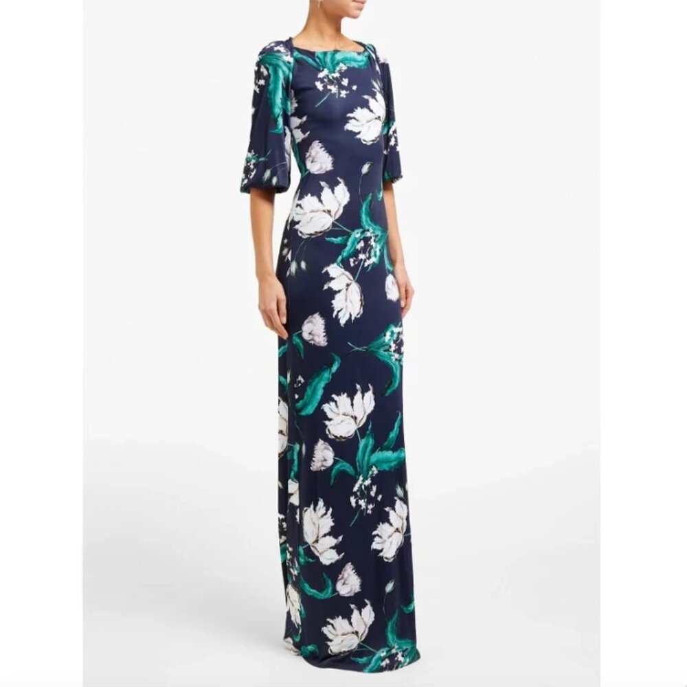 Erdem "Etheline" Floral Jersey Maxi Dress, size 8US (Fits like a US size 4/6) - Picture 1 of 14